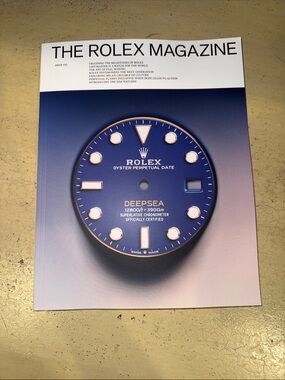 Rolex Deepsea Blue Gradient Magazine Cover